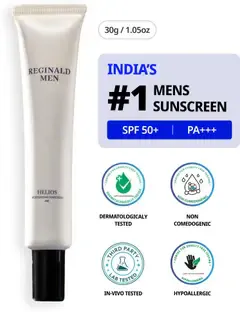 Reginald Men Sunscreen - SPF 50 PA++++ Moisturising Sunscreen SPF 50+ PA++++ with 11 Actives