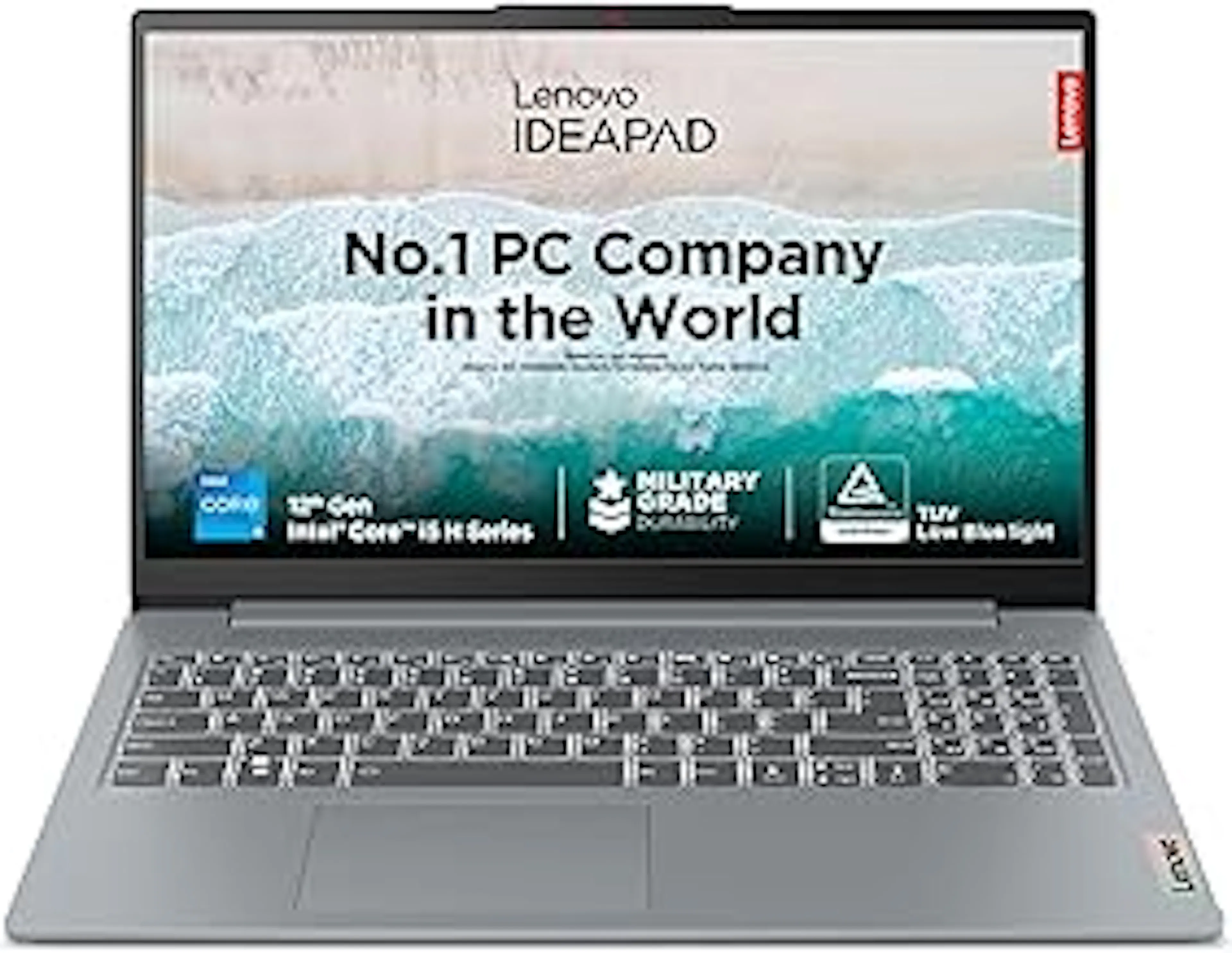 Lenovo IdeaPad Slim 3, 12th Gen Intel Core i5-12450H (16GB LPDDR5, 512GB SSD), Anti-glare, FHD 15.6"(39.6cm), Win 11, Office Home 2024, Arctic Grey, 1.62Kg, 83ER00MDIN, Thin & Light, Backlit KB Laptop