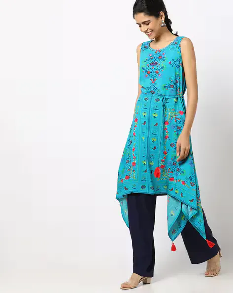 Floral Print Hankerchief Dress