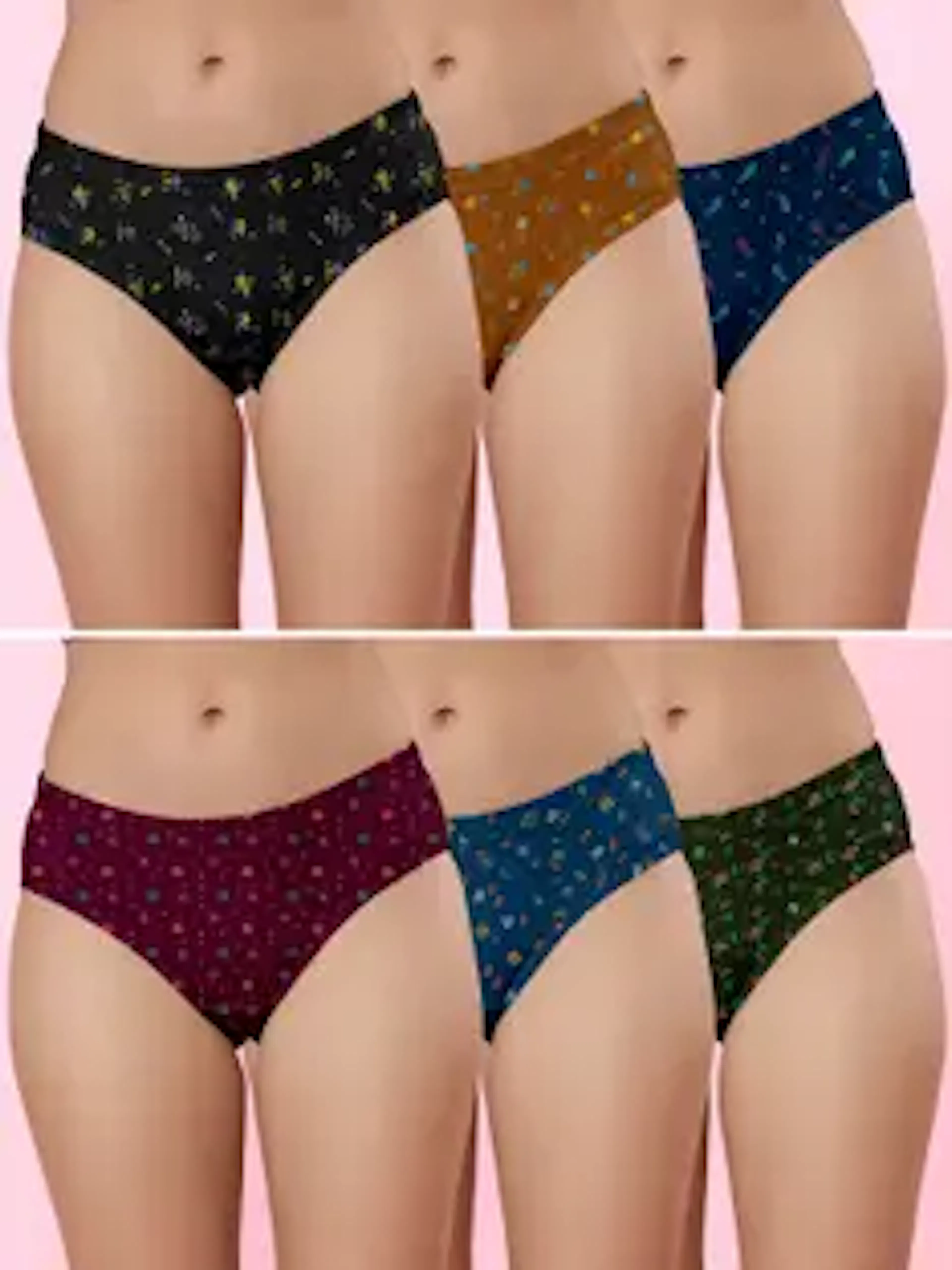 wardrobevilla Women Hipster Multicolor Panty