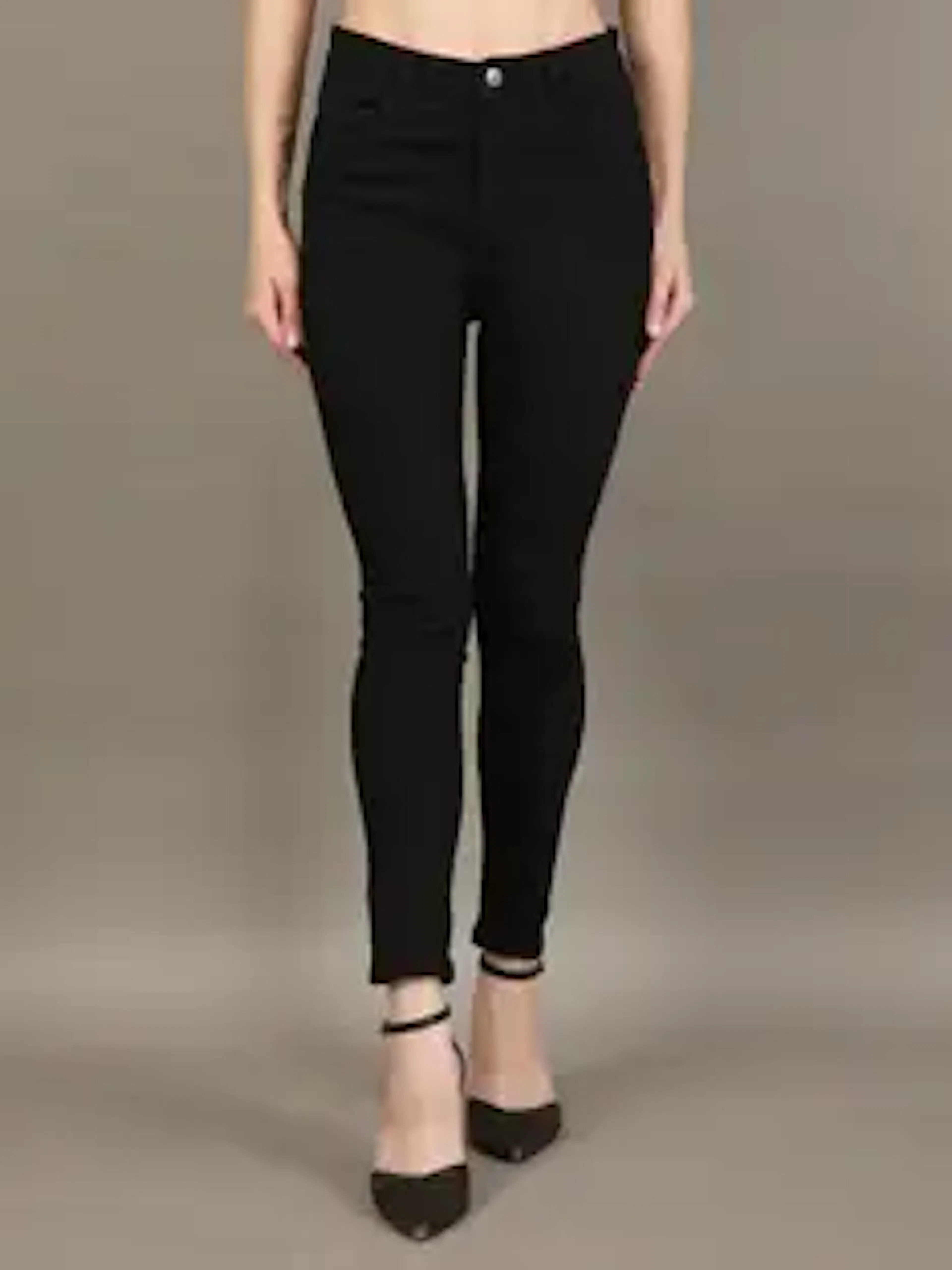 Crishtaliyo Slim Women Black Jeans
