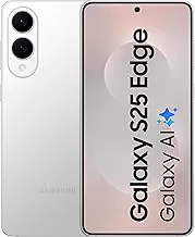 SamsungGalaxy S25 Edge 5G AI Smartphone (Titanium Silver, 12GB RAM, 256GB Storage) | Precision Built with Titanium | Ultra-Sleek and Premium with a 200 MP Camera | Snapdragon 8 Elite for Galaxy