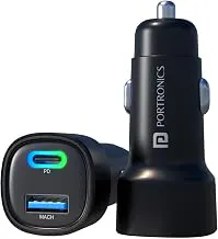 Best Car Power 30W Dual Output Fast Charger with Type-C PD & USB for iPhone & Android Smartphones