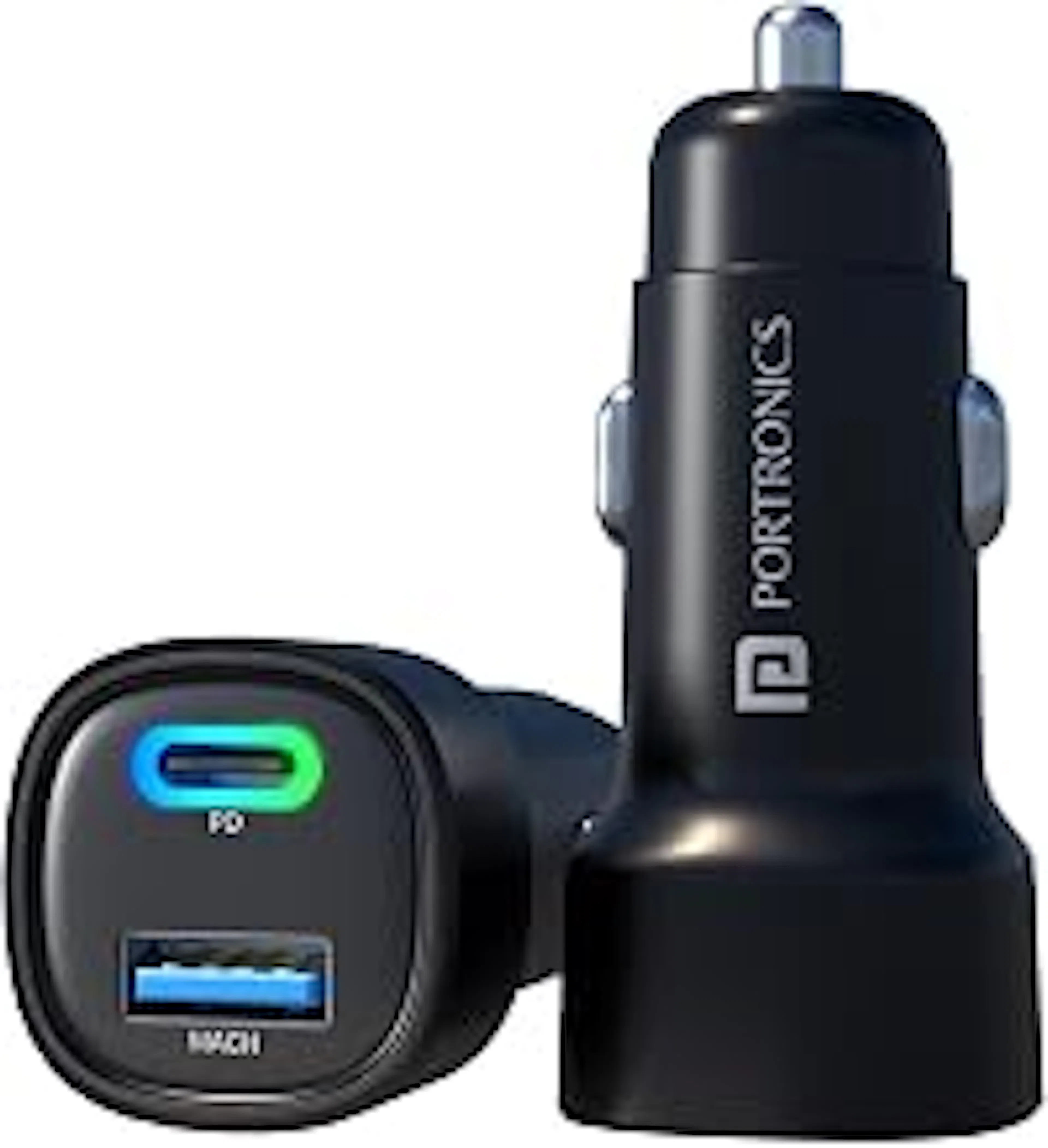 Best Car Power 30W Dual Output Fast Charger with Type-C PD & USB for iPhone & Android Smartphones