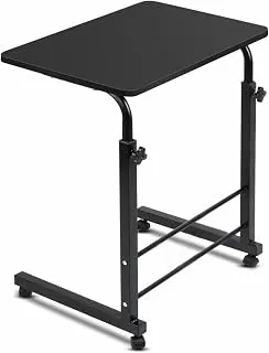 TECHNOVIBES Foldable Study Table/Bed Table/Foldable and Portable Wooden/Writing Desk for Office/Home/School (Black with Black Leg)