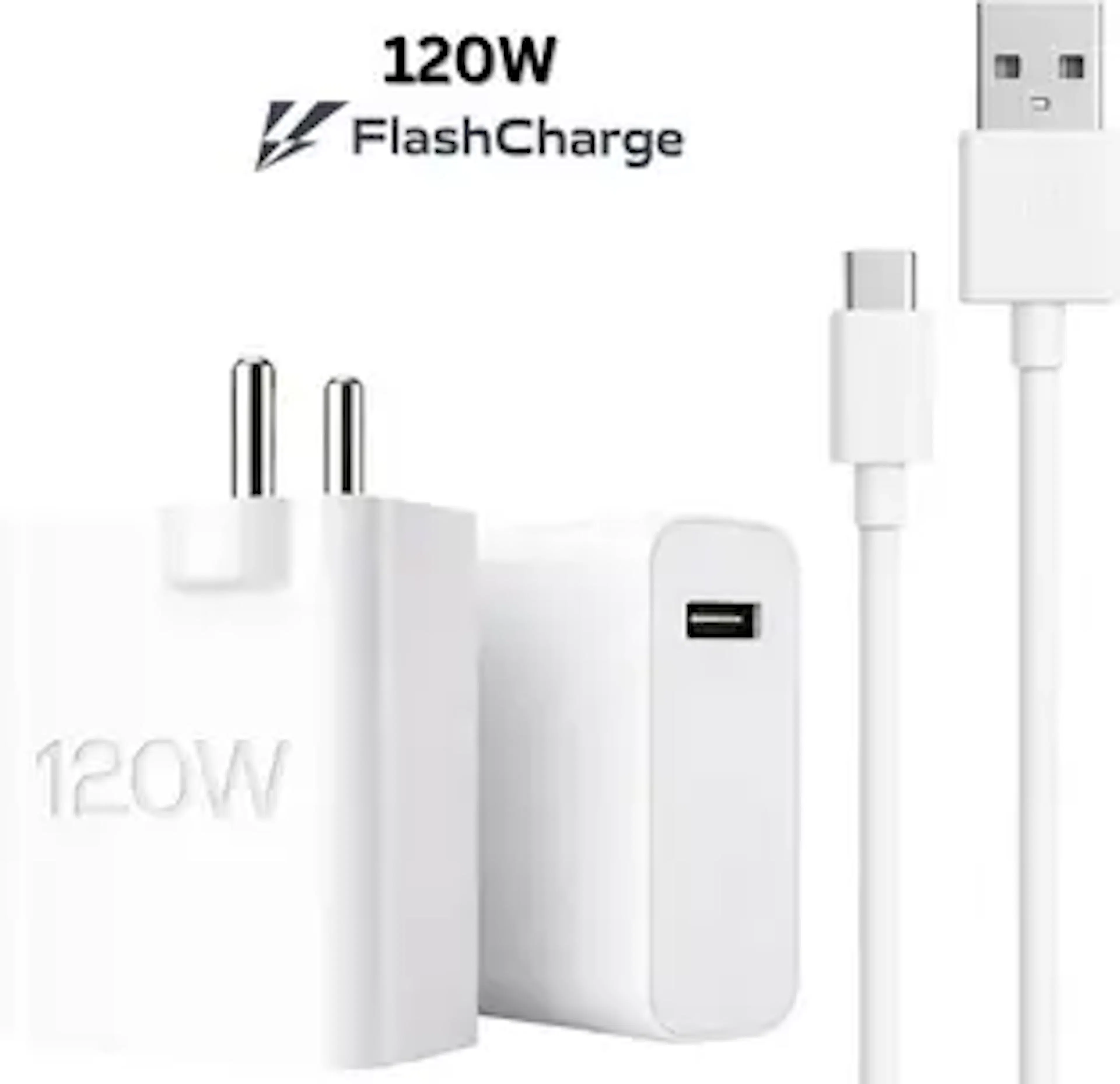 Sulania 120 W Quick Charge 8 A Wall Charger for Mobile with Detachable Cable