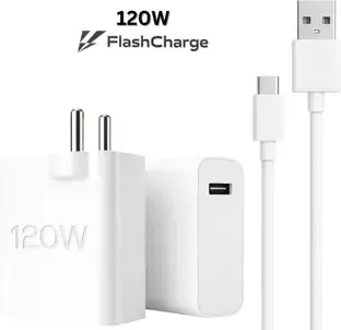 Sulania 120 W Quick Charge 8 A Wall Charger for Mobile with Detachable Cable
