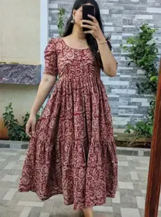 Varada Industry Women Printed Flared Kurta