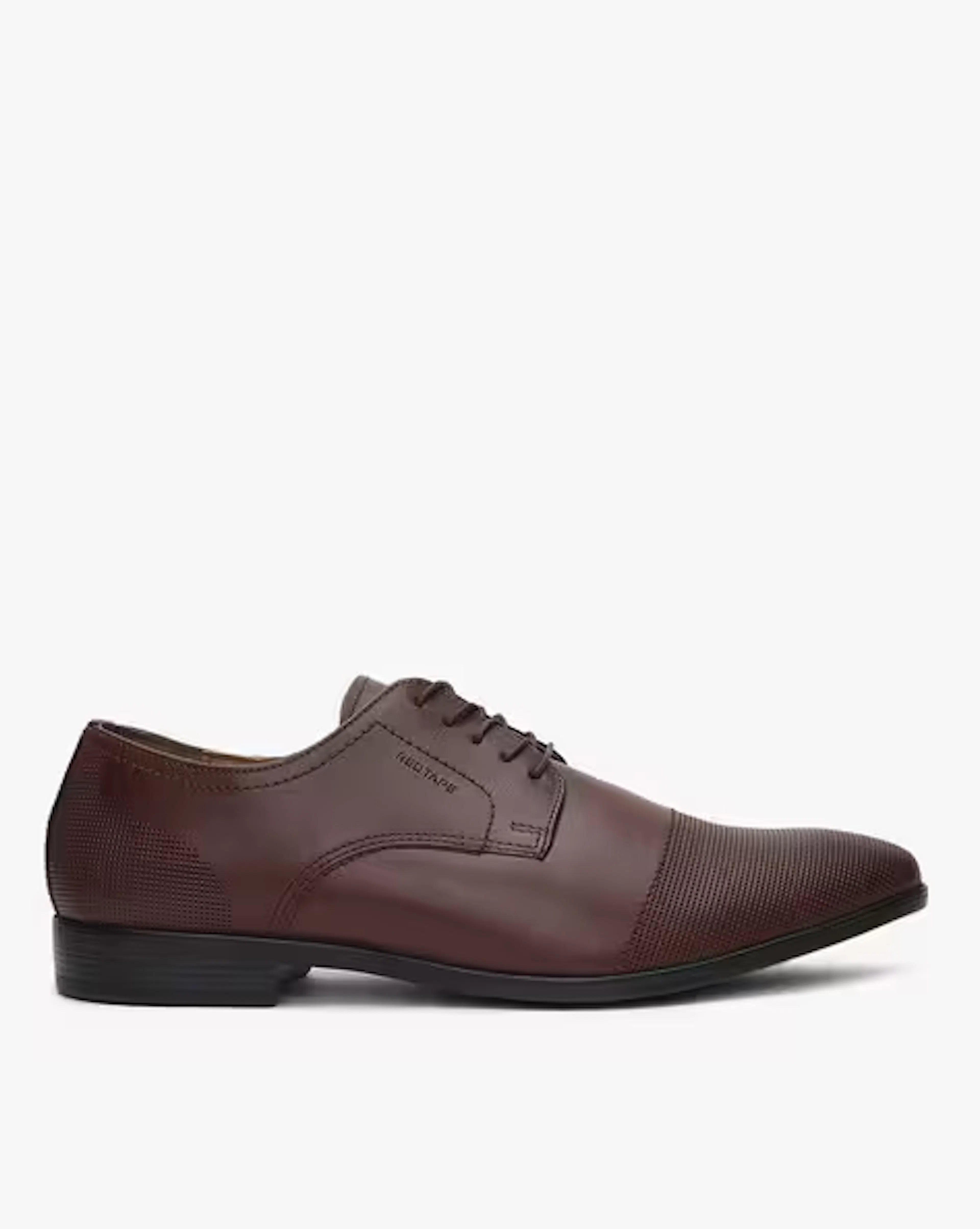 Derby Shoes with Textured Panel