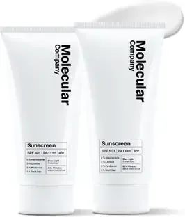 Molecular Company Sunscreen - SPF 50+ PA++++ Sunscreen SPF 50+ PA++++ with 5% Niacinamide Combo