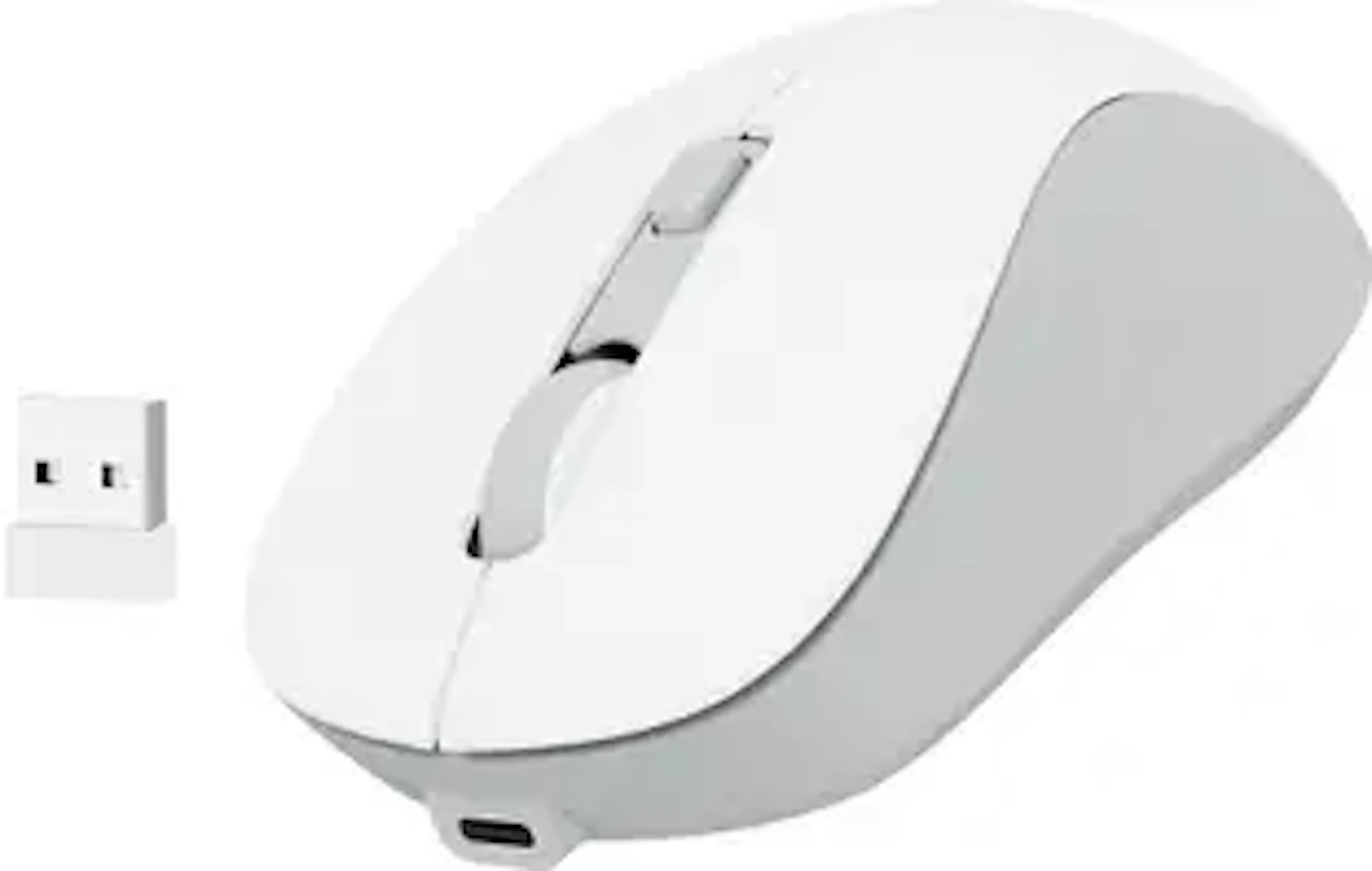 iBall GLIDR S290 Ambidextrous Optical Mouse USB Dongle,Dual Mode, 1600 DPI, 4 Buttons, Type-C Rechargeable, Auto Sleep