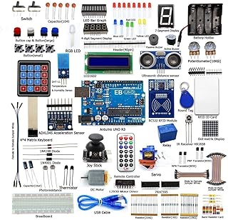 Electrobot RFID Starter Kit for UNO R3 from Knowing to Utilizing, Servo, RC522 RFID Module, PS2 Joystick, Learning Kit with Guidebook