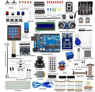 Electrobot RFID Starter Kit for UNO R3 from Knowing to Utilizing, Servo, RC522 RFID Module, PS2 Joystick, Learning Kit with Guidebook