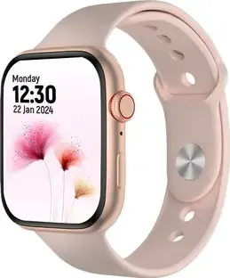 WTG i8 Pink 1.54" HD Display Bluetooth Calling, Notifications, Music & Fitness Smartwatch