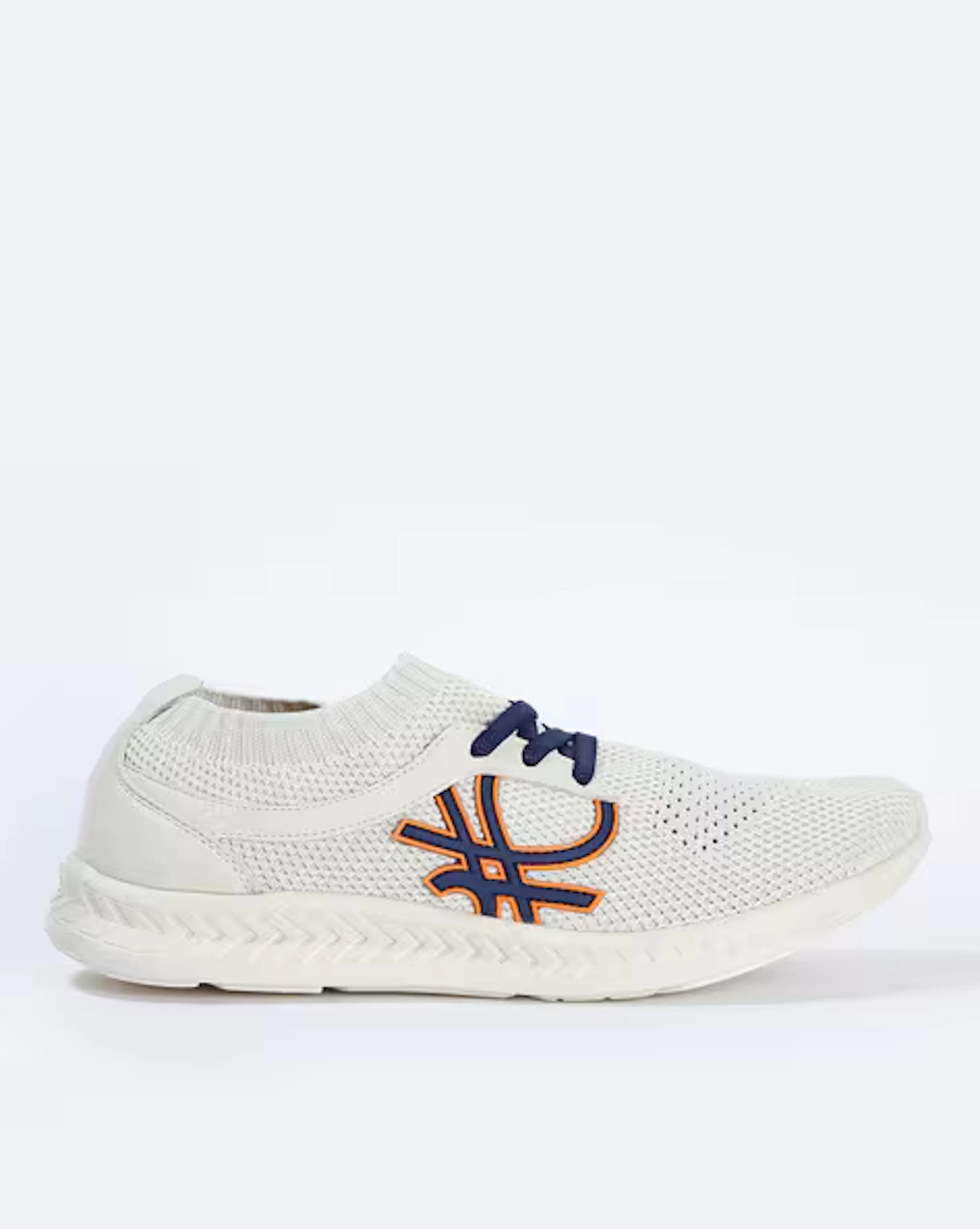 Knitted Sneakers with Brand Applique