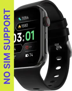 PunnkFunnk T-STORM 1.99" AMOLED Display BT Calling, Social Notification, Fitness, Health Smartwatch