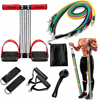 ODDISH; way to fitness Tummy Trimmer Double Spring, Ab Roller, 11 in one,Resistance Tube for Man & Women(Check The Image Carefully Before Buying)