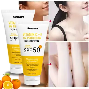Sonavi Sunscreen - SPF 50 PA+++ Daily Glow With Vitamin C+E For Sun Protection