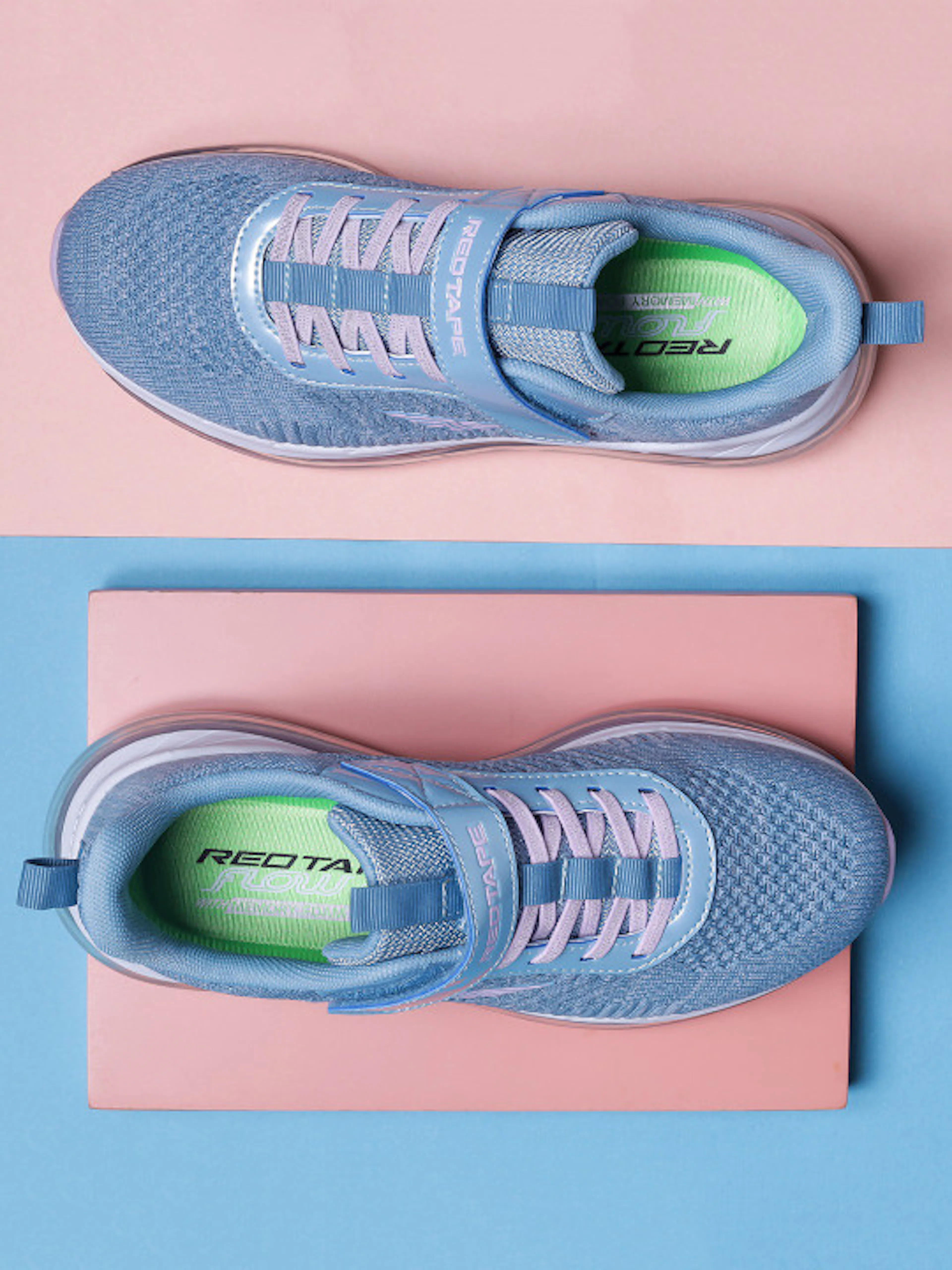 Red Tape Unisex Blue Mesh Air + Walking Shoes