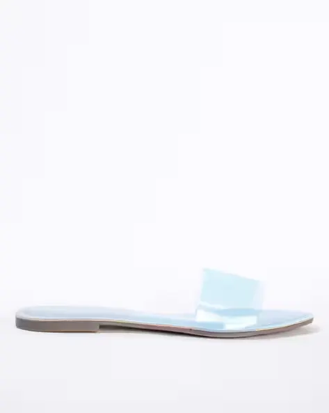 Clear Strap Flat Sandals