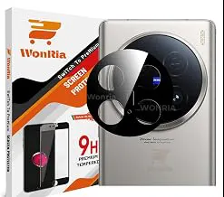 WonRiaBack Camera Lens Protector for Vivo X200 Pro 5G Camera Glass Protector Guard [3D Premium] - Black