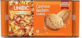 UNIBIC FOODS Cashew Badam Cookies | weight may vary 450g/487.5g