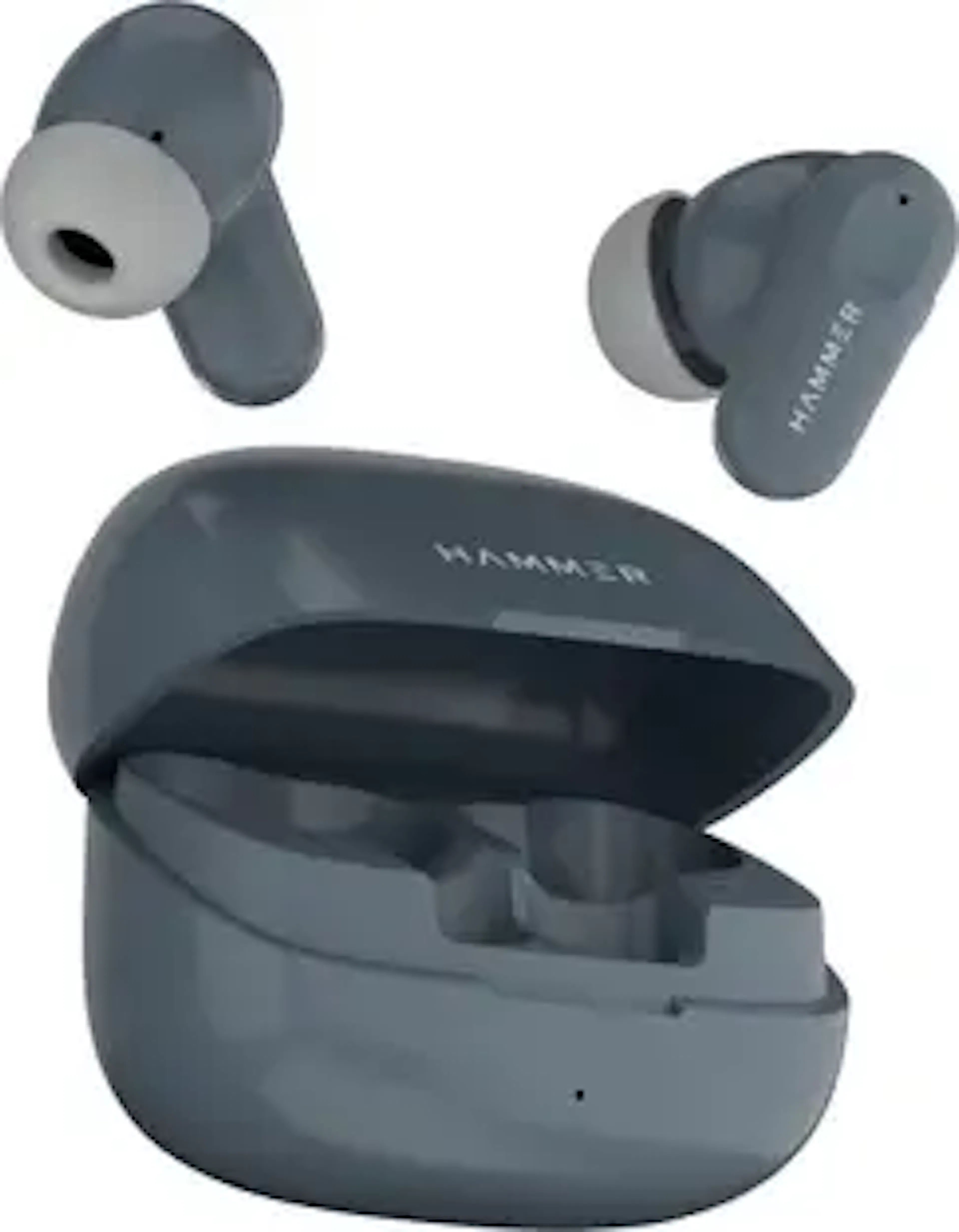 Hammer Airflow Go Earbuds with 80H Playtime, 13mm Titanium Driver, 40ms Gaming Mode Bluetooth