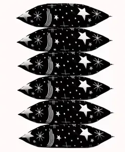 Navi collection Microfibre Abstract Sleeping Pillow Pack of 6