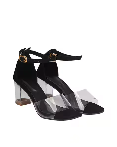 Ankle-Strap Block Heeled Sandals