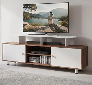 Alpine Willow 6 feet TV Stand Wooden (DIY Assembly) | TV Stand Table for 32–75 Inch TVs | TV Unit for Living Room | TV Entertainment Unit | TV Cabinet with Storage | TV Unit Stand -180×40×65 cm