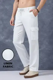 Vogaan Regular Fit Men White Trousers