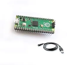 Raspberry PiPico with Headers All New Raspberry Pi Pico Soldered with Micro USB Cable