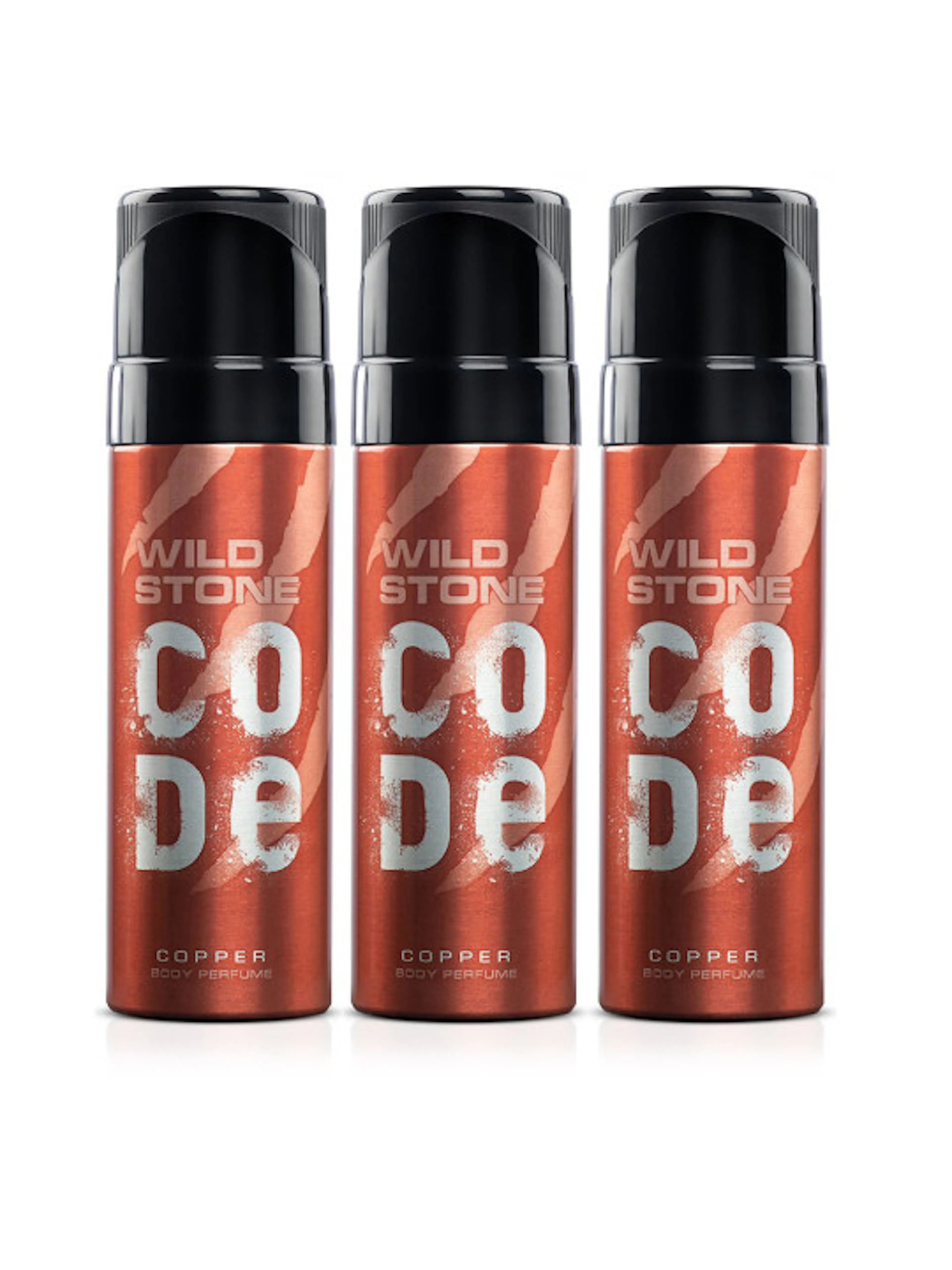 Wild stone Men Set of 3 Code Copper Perfume Body Spray
