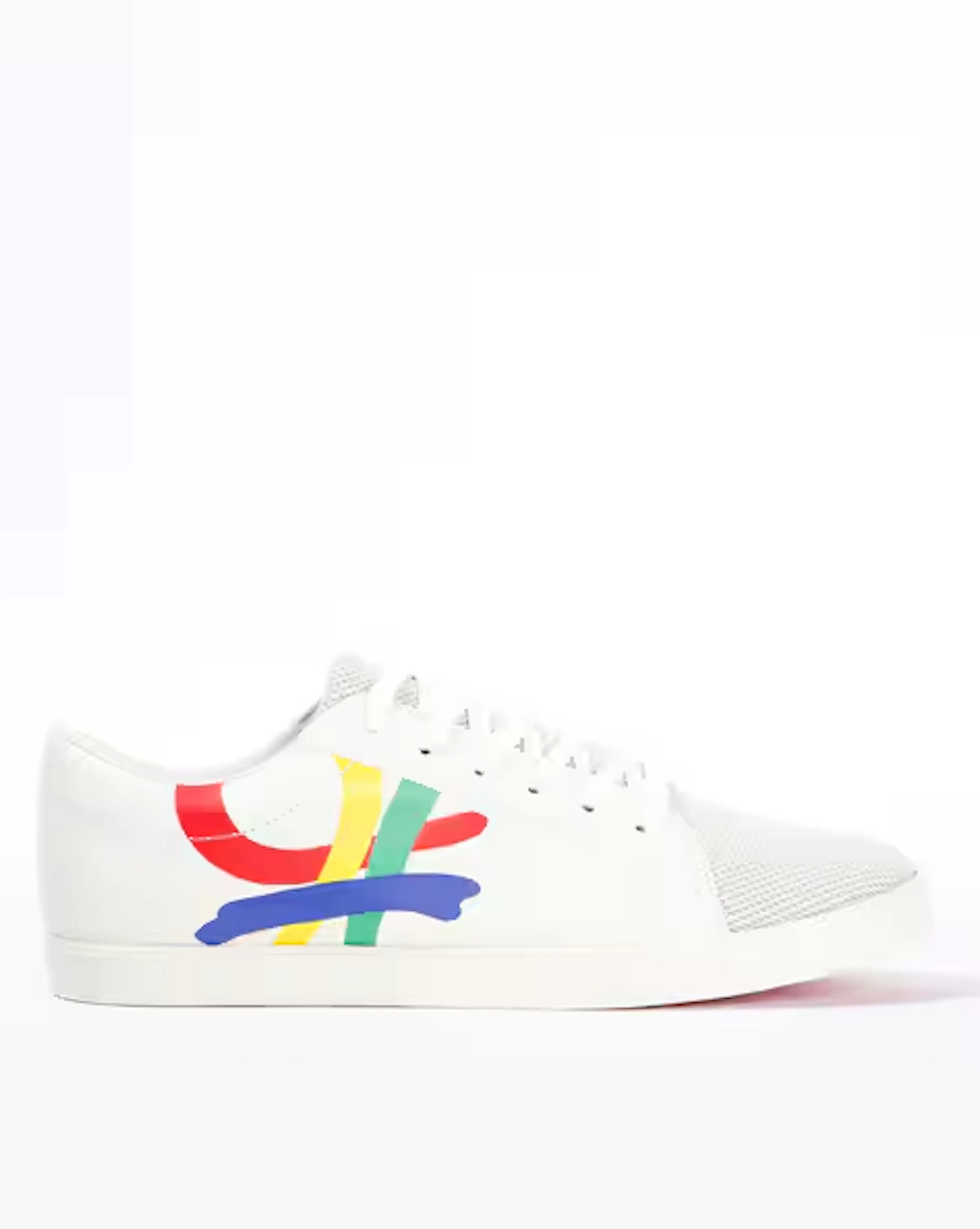 Textured Low-Top Lace-Up Sneakers