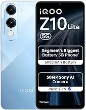 iQOOZ10 Lite 5G (Titanium Blue 2026, 4GB RAM, 64GB Storage)