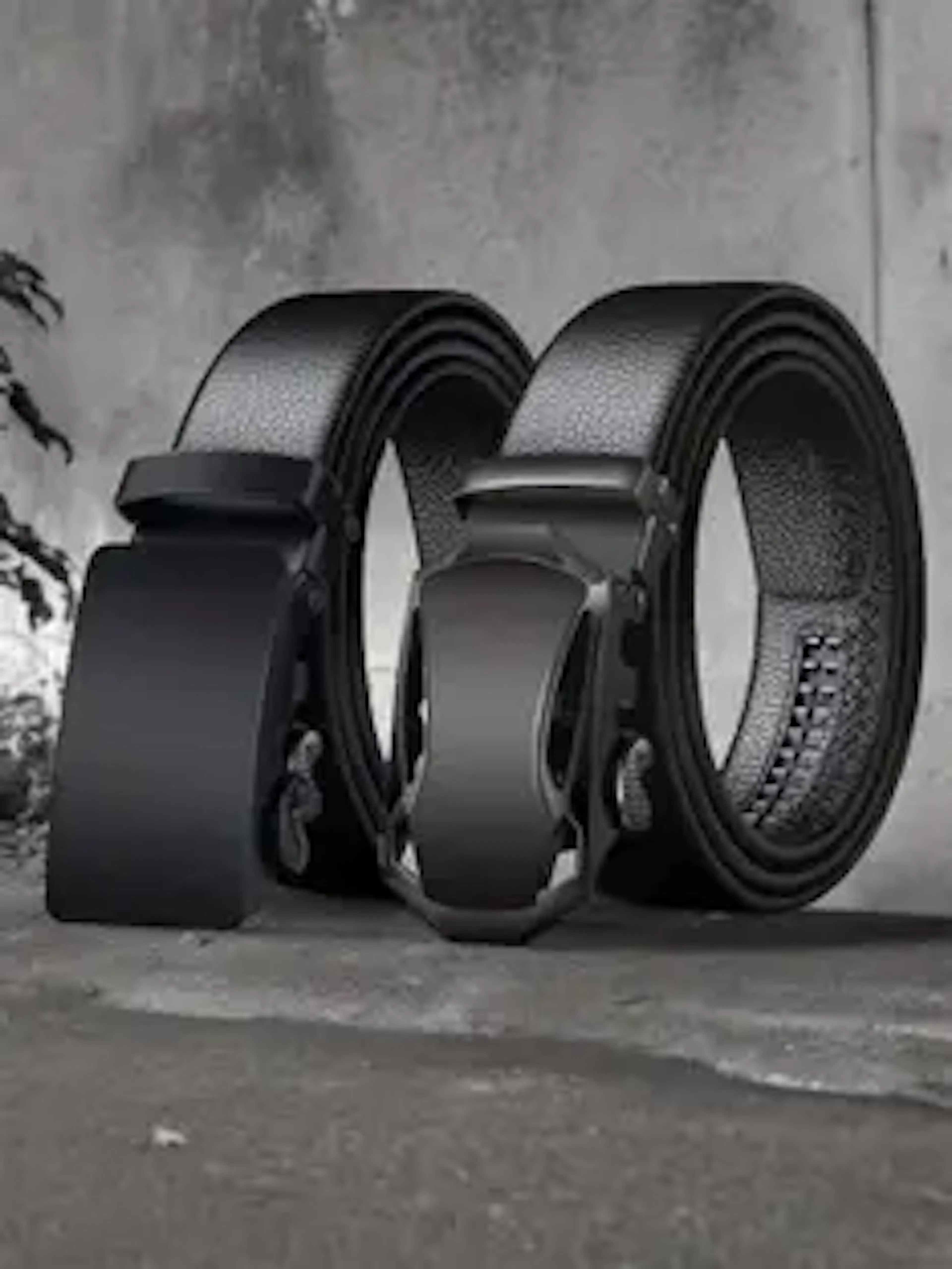 Winsome Deal Men Casual, Evening, Formal, Party Black Artificial Leather Belt