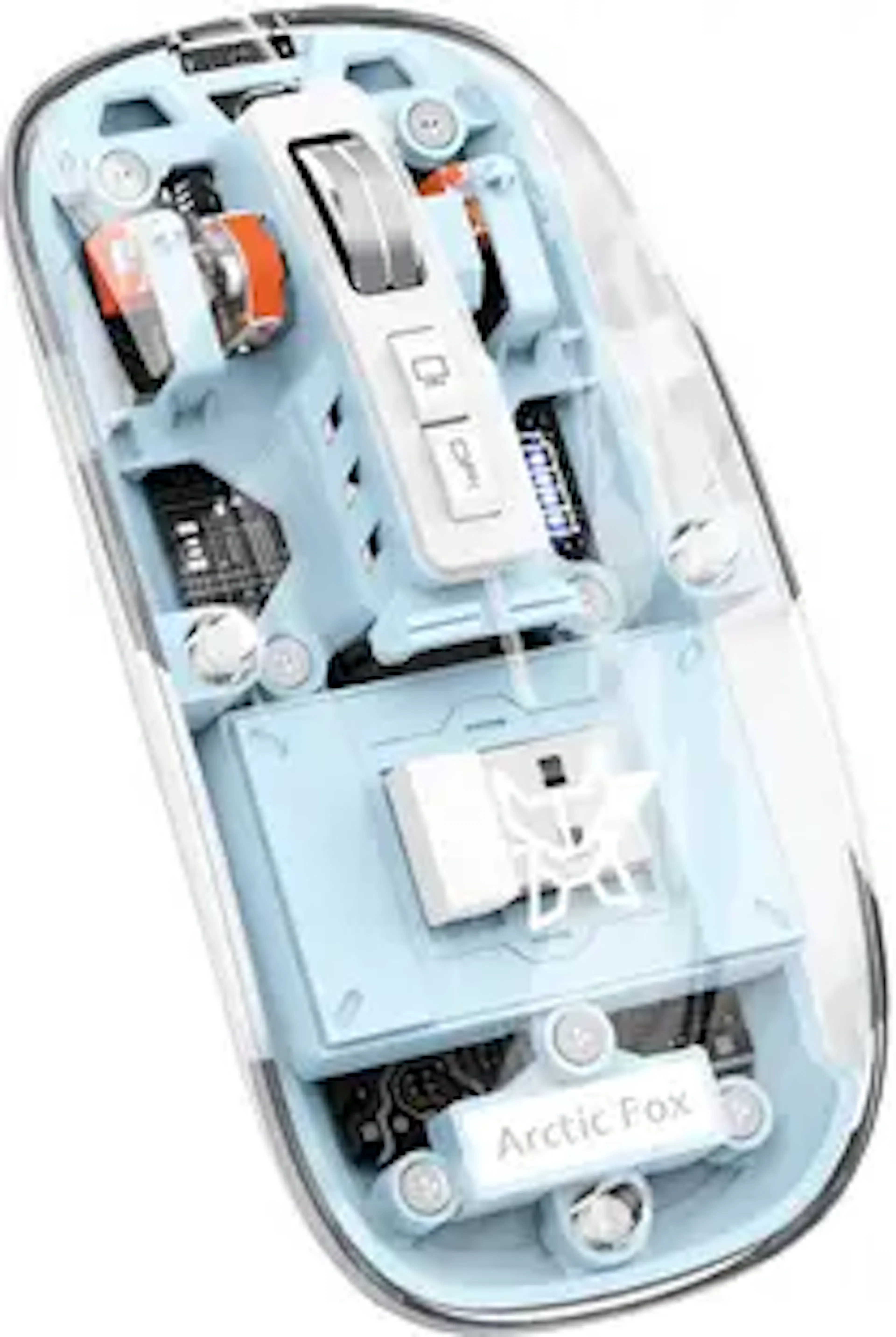Arctic Fox Pureview Transparent Ambidextrous Optical Gaming Mouse