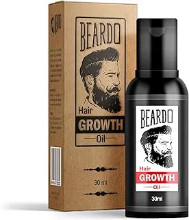 BEARDOBeard & Hair Growth Oil, 30ml | Natural Hair Oil for Thicker & Longer Beard | Uneven, Patchy & Fast Beard Growth | Growth Oil for Stronger & Fuller Beard Hair