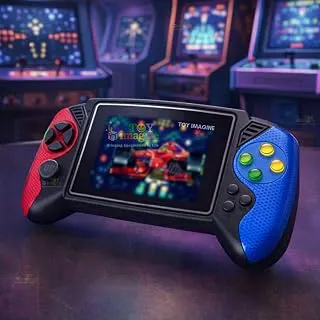 Toy Imagine Portable Retro Handheld Game Console for Kids | 3.5" Color Screen Classic Gaming with Preloaded 620 Games | Built-in Power Cell, TV Output | Video Games Player 𝐋𝐢𝐦𝐢𝐭𝐞𝐝 𝐓𝐨𝐝𝐚𝐲