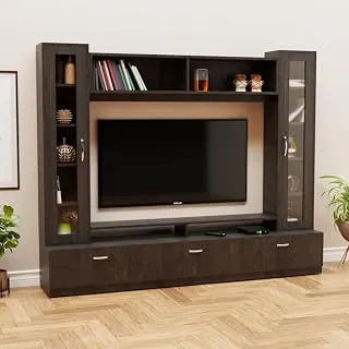 NEEHV HOME Bella TV Unit for Living Room | Entertainment Unit | Ideal Storage for TV up to 65" (Wenge, 40 X 215 X 175)