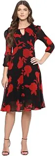 HarpaWomen's A-Line Knee-Long Dress (GR3308-RED_x-Large)