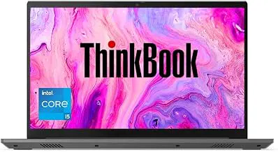 LenovoThinkBook 15 Intel 12th Gen Core i5 15.6" (39.62cm) FHD 250 Nits Antiglare Thin and Light Laptop (16GB/512GB SSD/Windows 11 Home, (Free Ms-Office)/Backlit/Mineral Grey/1Y Premier Care Support)