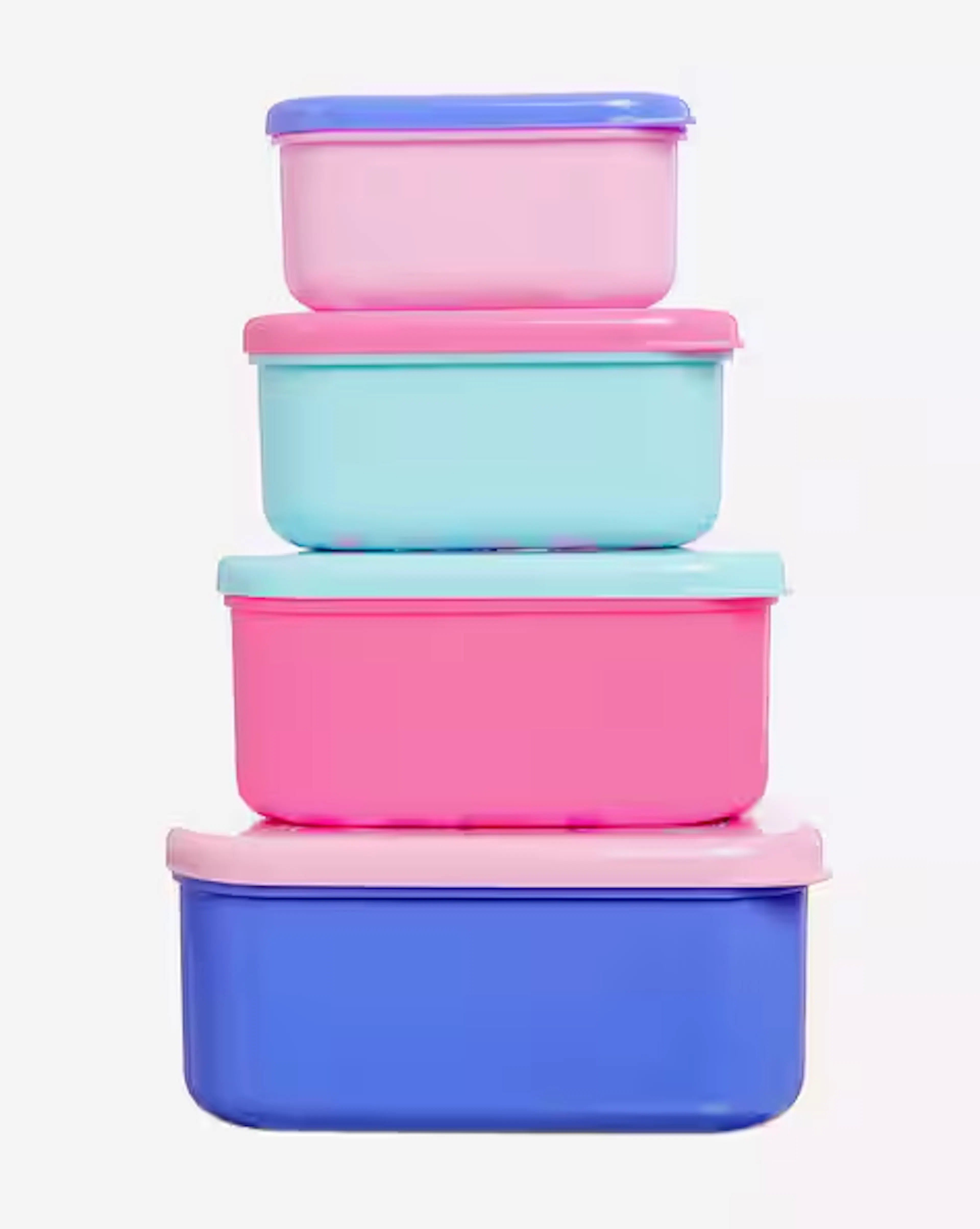 Pack of 4 Snack N Stack Containers