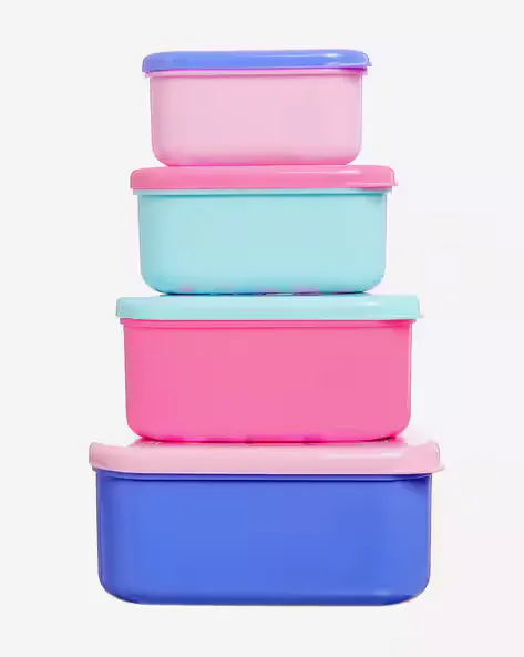 Pack of 4 Snack N Stack Containers