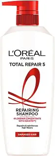 L'Oreal Paris Shampoo, For Damaged and Weak Hair, With Pro-Keratin + Ceramide, Total Repair 5, 650 ml Floral