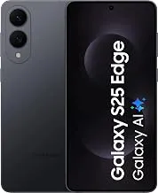 SamsungGalaxy S25 Edge 5G (Titanium JetBlack, 12GB RAM, 256GB Storage) | Snapdragon 8 Elite for Galaxy Processor | 200MP + 12MP Dual Rear Camera | 6.66-inch HD+ AMOLED Display | 3900mAh Battery | 5G