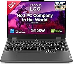 LenovoLOQ 2024 12th Gen Core i5-12450HX | NVIDIA RTX 3050 6GB (16GB RAM/512GB SSD/15.6" (39.6cm)/Windows 11/Office Home 2024/100% sRGB/3 Mon. Game Pass/Grey/2.4Kg), 83GS00LNIN Gaming Laptop