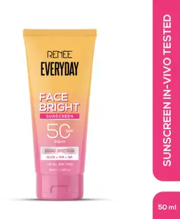 Renee Sunscreen - SPF 50 PA+++ Everyday Face Bright Brightening Sunscreen with Niacinamide & Hyaluronic Acid