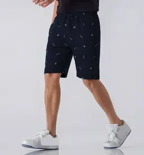 FEEL TRACK Checkered Men Dark Blue Basic Shorts