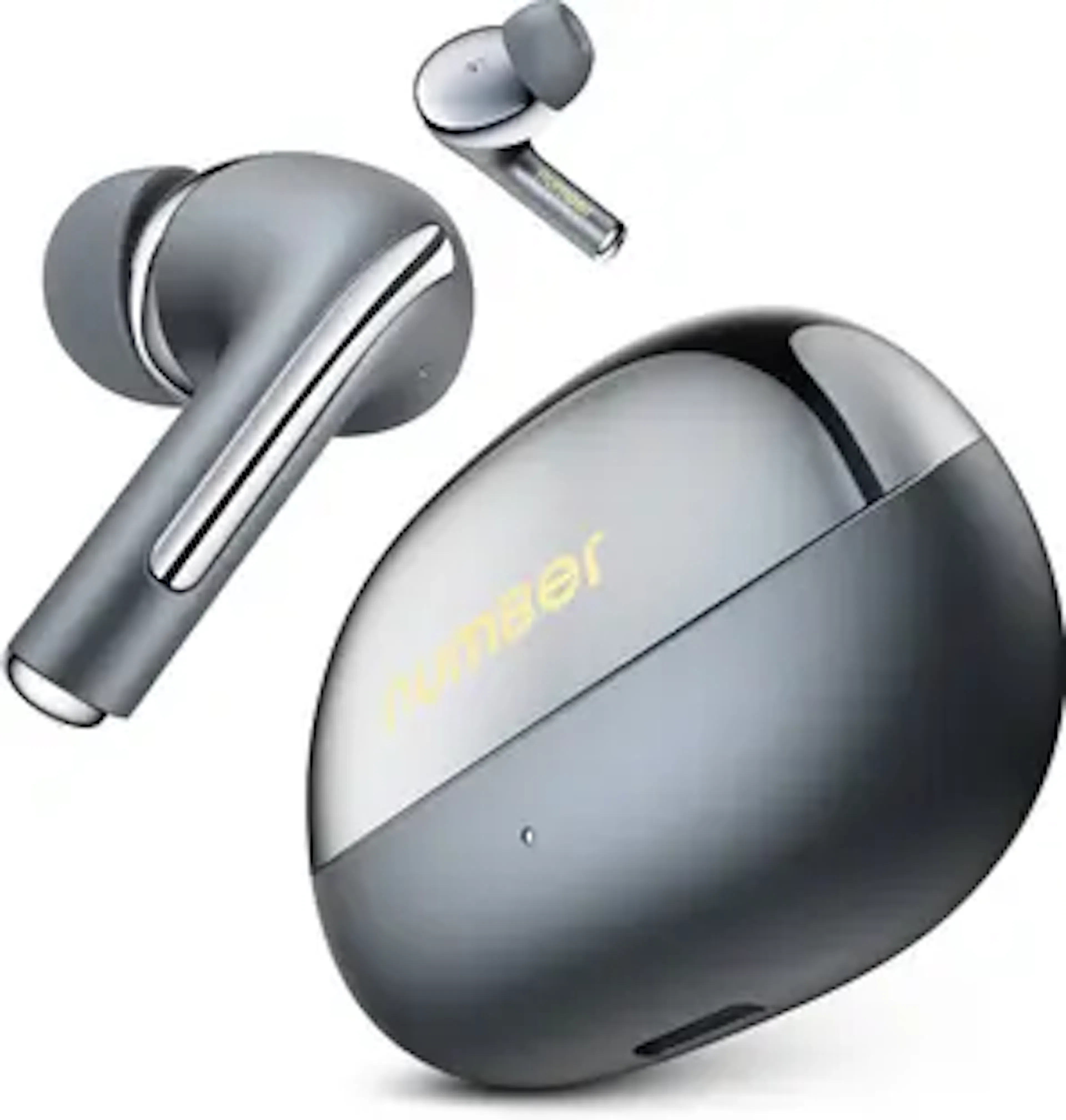 Number Navo Buds X3 w/ 50H Playtime, Dual Pairing, 13mm Speakers, ENC, 45ms Low Latency Bluetooth